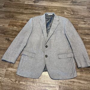 Samuelson 100% Italian Cashmere 44 Gray Sport Coat Blazer Lanificio Cerruti